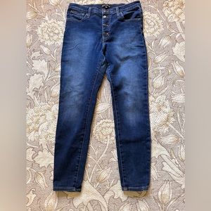 J Crew Dark Wash Button-Fly Jeans 👖
